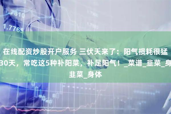 在线配资炒股开户服务 三伏天来了：阳气损耗很猛的30天，常吃这5种补阳菜，补足阳气！_菜谱_韭菜_身体